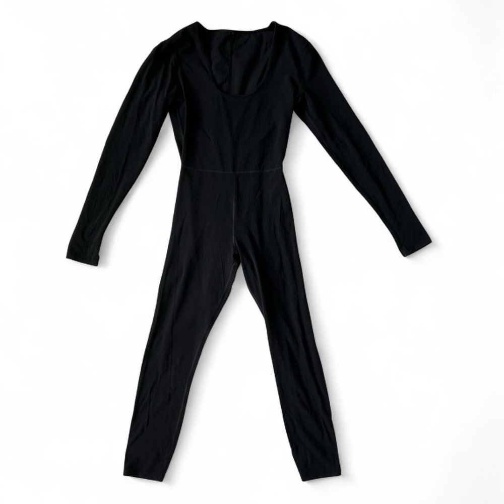 Splits59 black long sleeve pilates one piece
